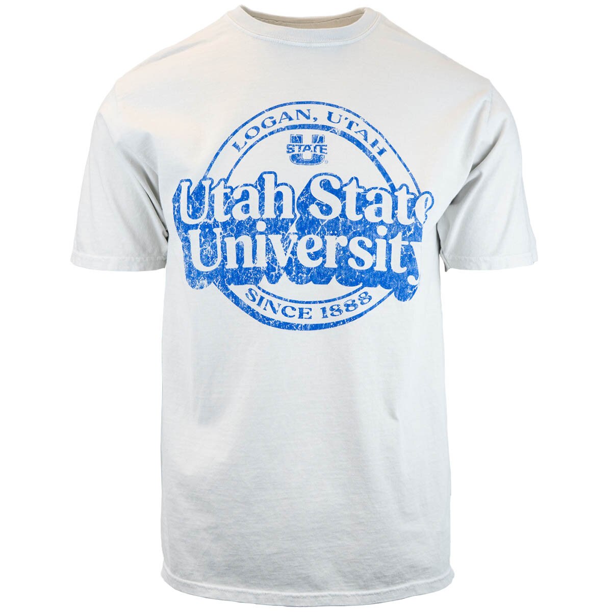 Utah State University Retro distressed unisex T shirt
